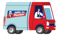 John the Plumber Top service truck